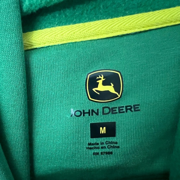 John Deere Forest Green Men's Hoodie - Picture 2 of 2